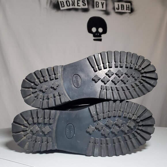 Grinders Herald Black Boots 14 Eye Formal Leather Military Uniform EU44 - Picture 9 of 16